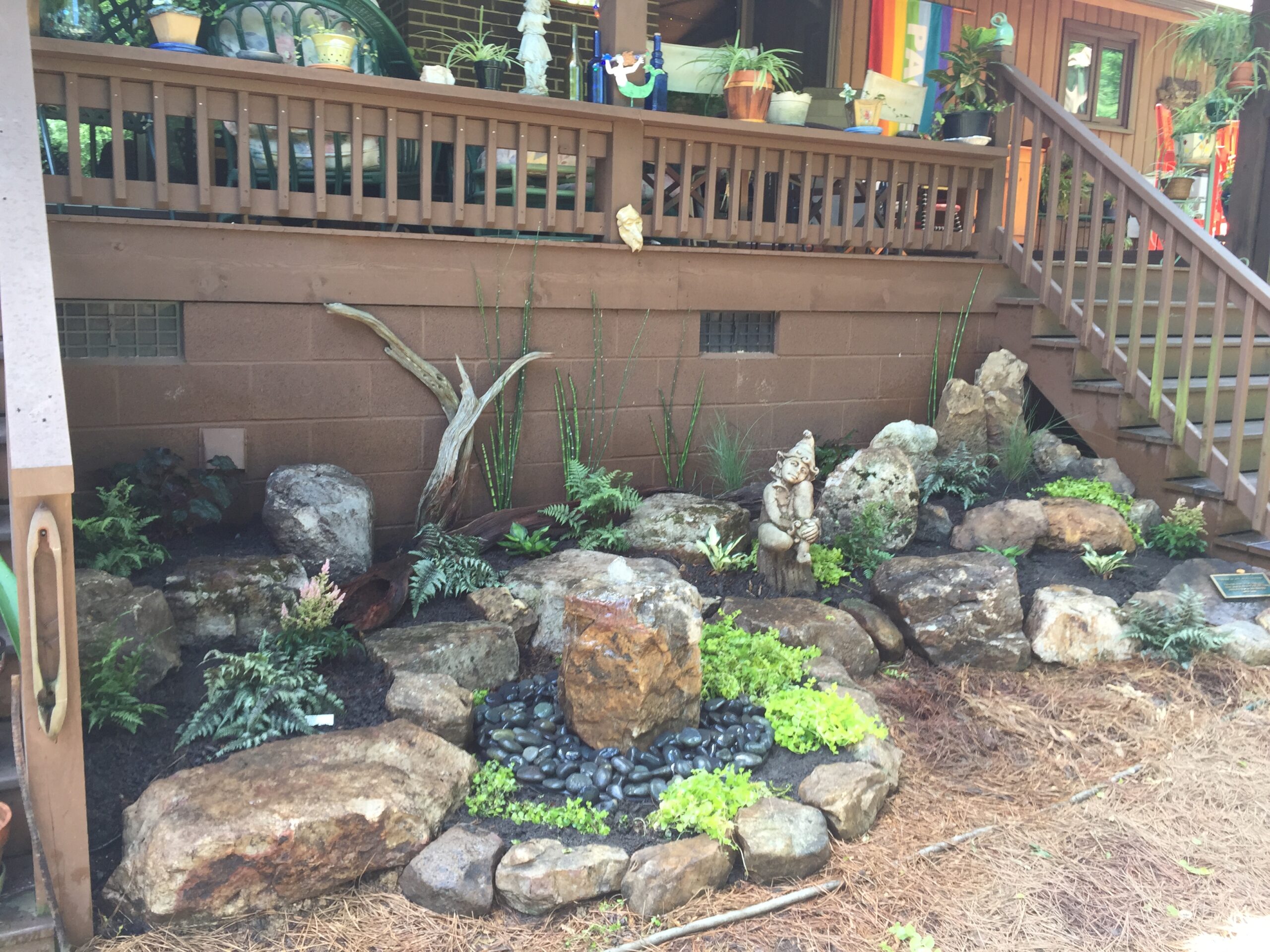 IMG_3264 Elegant tiered fountain on a patio